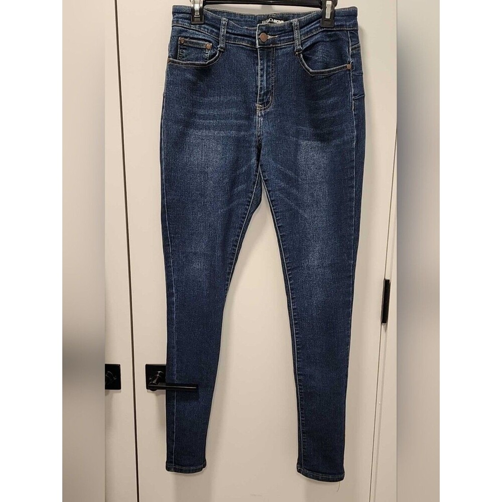 Fashion Nova Women's Dark Wash Stretch Skinny Jeans